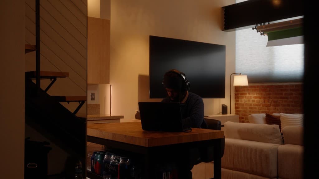 YouTube Music lighting — Angle 1