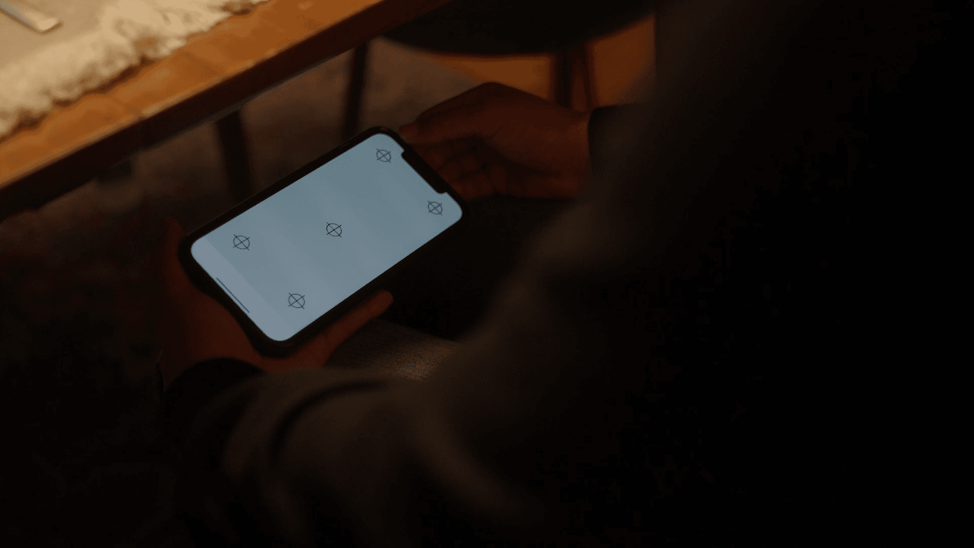 Phone screen before tracking and compositing